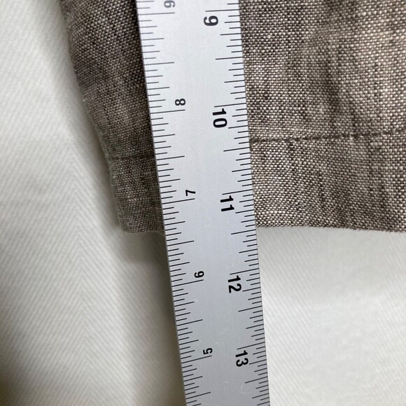 CAbi Women's 100% Linen Bermuda Shorts Size 4 Cargo Style Taupe Color - Picture 8 of 11